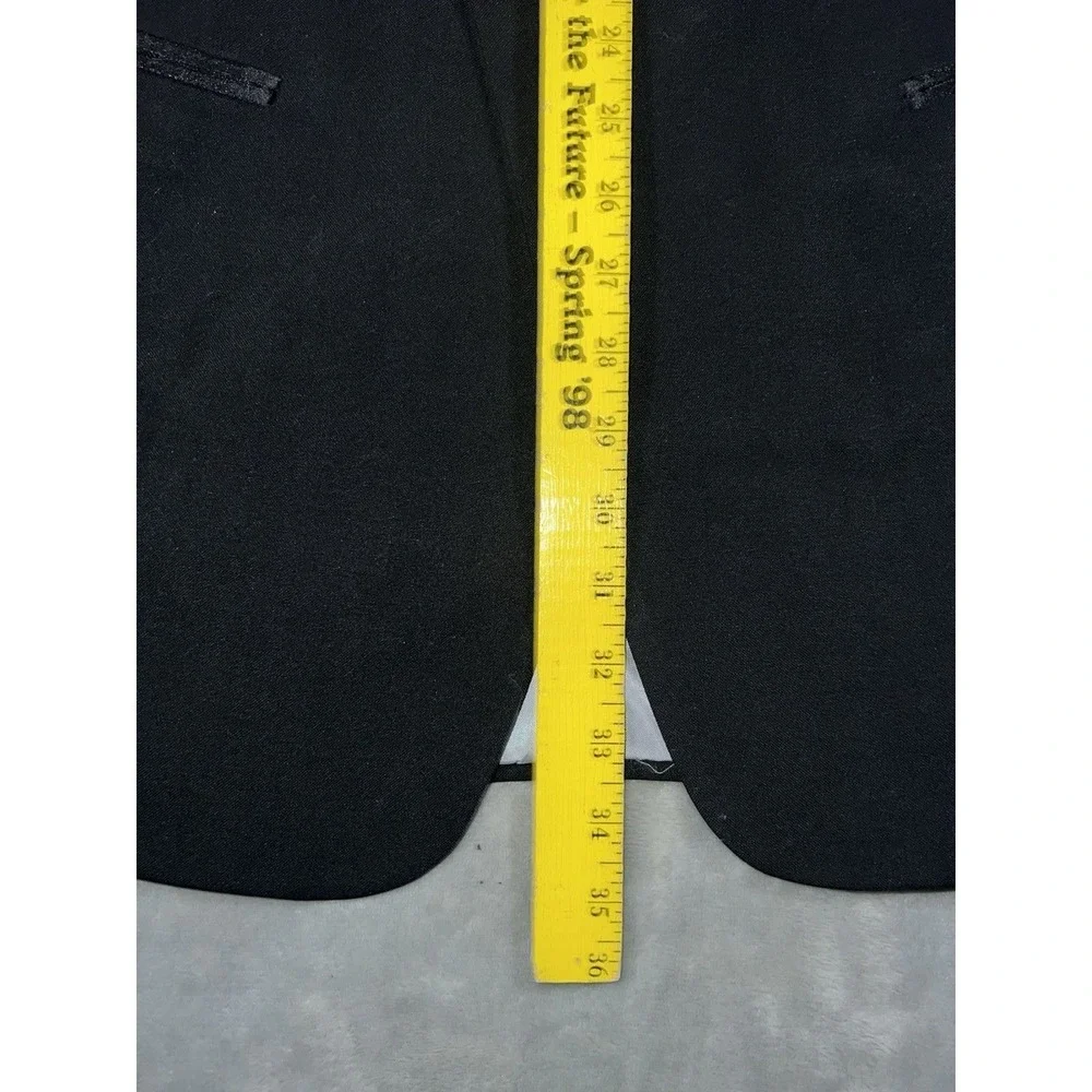 Vintage Christian Dior Tuxedo Blazer Size 40S Lined Black Jazz Academia Preppy